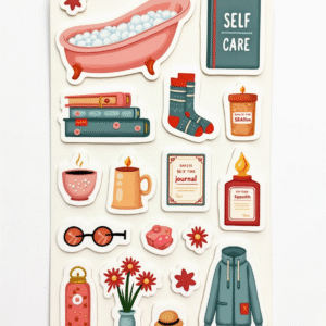 Wellness & Self-Care - Sticker Sheet v10